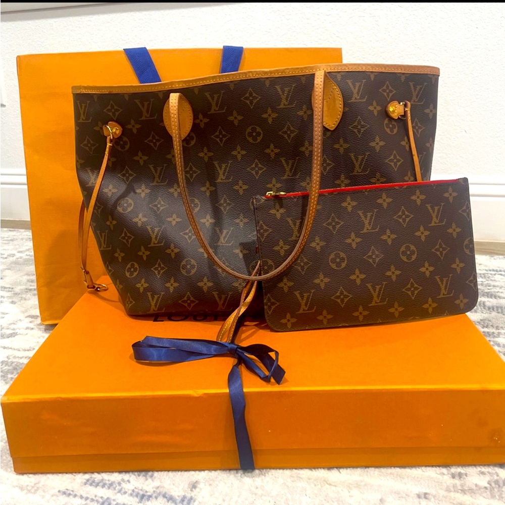 Louis Vuitton MM never full cherry 🍒🍒🍒